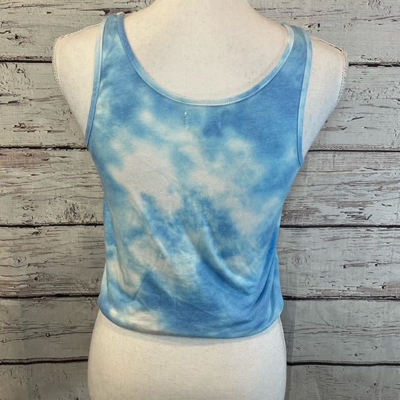 KIRRA Tank Top w Tied Bottom Eagle Print Blue Tie Dye-Medium - Picture 3 of 3